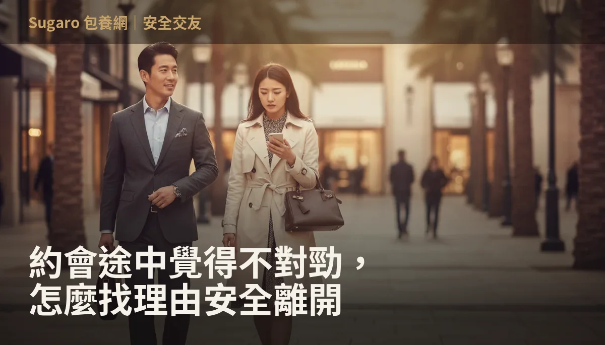 約會途中覺得不對勁，怎麼找理由安全離開