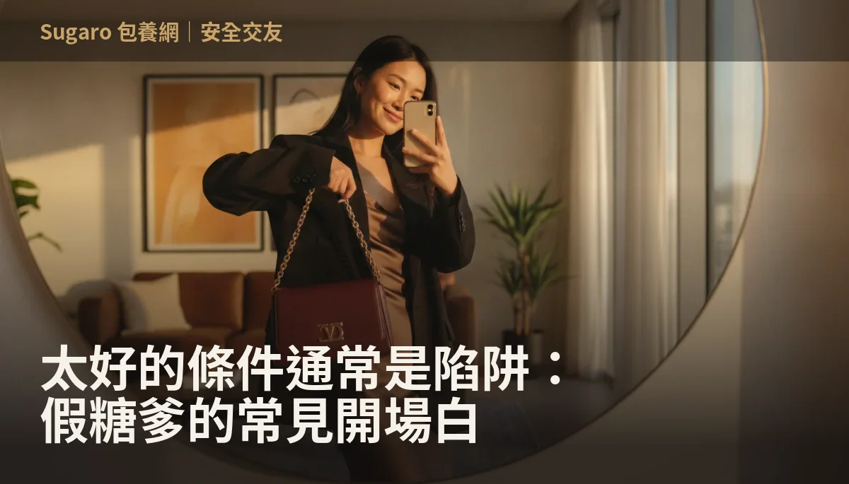 太好的條件通常是陷阱：假糖爹的常見開場白