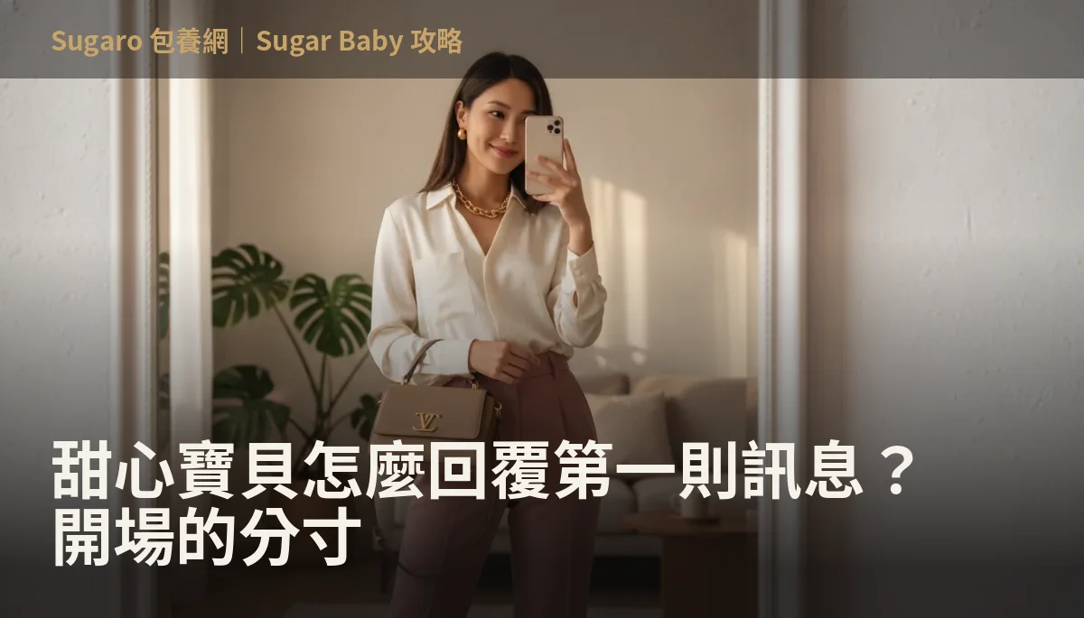 甜心寶貝怎麼回覆第一則訊息？開場的分寸